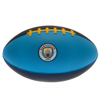 Manchester City mini lopta na americký futbal navy blue and sky blue