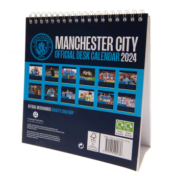 Manchester City stolový kalendár 2024