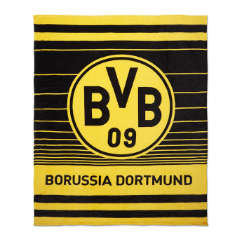 Borussia Dortmund fleecová deka Streifen