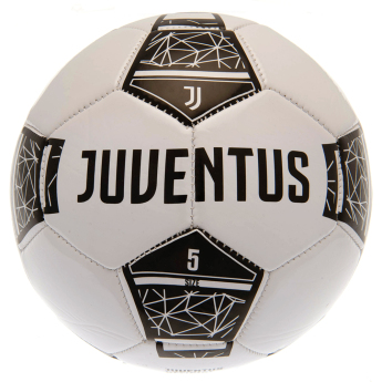Juventus Torino futbalová lopta crest on a black and white - size 5