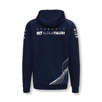 AlphaTauri pánska mikina s kapucňou Marineblau F1 Team 2022