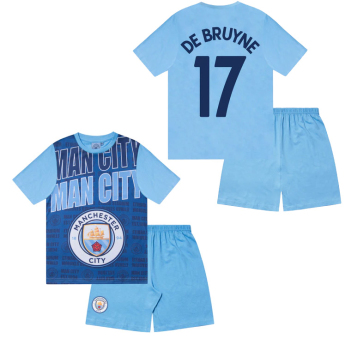 Manchester City detské pyžamo Text De Bruyne