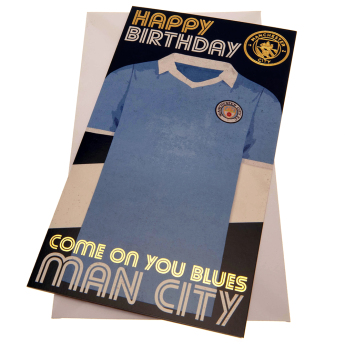 Manchester City narodeninové želanie Retro - Hope you have a great day!