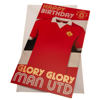 Manchester United narodeninové želanie Retro - Hope you have a great day!