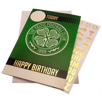 FC Celtic narodeninová pohľadnica so samolepkami To a No.1 Celtic Fan! Have an amazing day