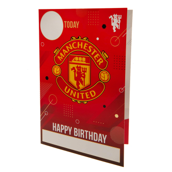 Manchester United narodeninová pohľadnica so samolepkami To the No.1 Utd fan have an amazing day