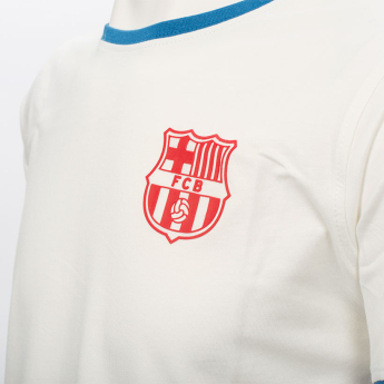 FC Barcelona detské tričko Cotton Offwhite