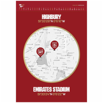 FC Arsenal kalendár Deluxe 2024