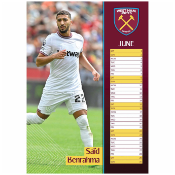 West Ham United kalendár 2024
