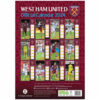 West Ham United kalendár 2024