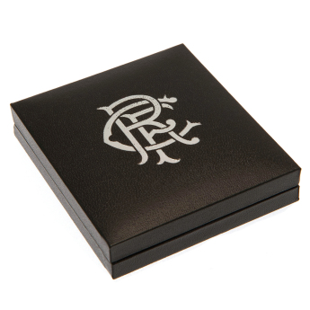 FC Rangers retiazka na krk s príveskom Scroll Crest Stainless Steel Pendant & Chain