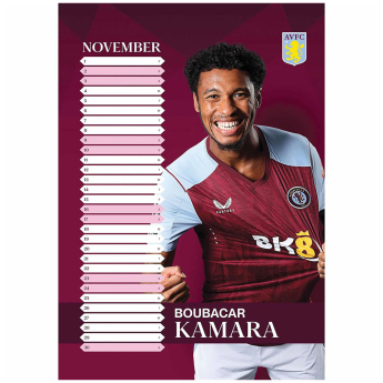Aston Villa kalendár 2024