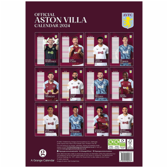 Aston Villa kalendár 2024