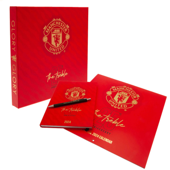 Manchester United darčekový box Calendar & Diary Musical Gift Box 2024