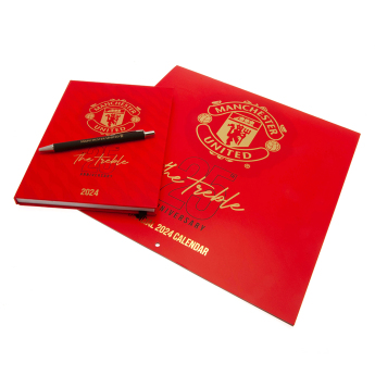 Manchester United darčekový box Calendar & Diary Musical Gift Box 2024