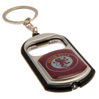 Aston Villa kľúčenka s otváračom Keyring Torch Bottle Opener red