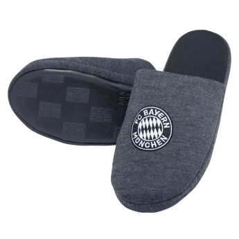 Bayern Mníchov pánske papuče Logo grey