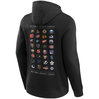 NHL produkty pánska mikina s kapucňou NHL All Team Graphic Hoodie Black