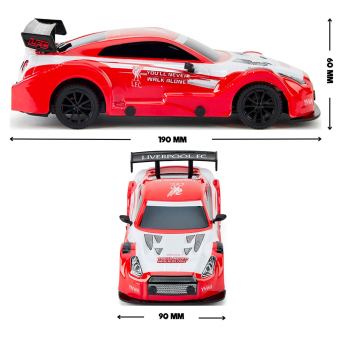 FC Liverpool auto na diaľkové ovládanie Radio Control Sportscar 1:24 Scale