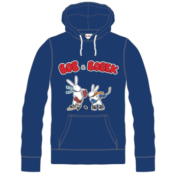 Hokejové reprezentácie detská mikina s kapucňou Czech republic Bob a Bobek Hockey 2015 Blue