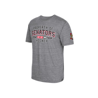 Ottawa Senators pánske tričko CCM Property Block Tri-Blend grey