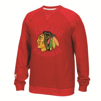 Chicago Blackhawks pánska mikina Fleece Crew 2016 red