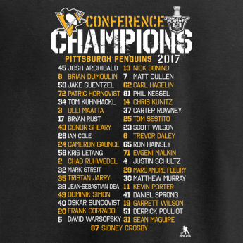 Pittsburgh Penguins pánske tričko 2017 Eastern Conference Champions Full Strength Roster