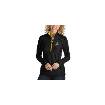 Pittsburgh Penguins dámska mikina Antigua Women´s 2017 Stanley Cup Champions Tempo Quarter-Zip Pullover Desert Dry Jacket - Black/Gold