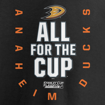 Anaheim Ducks pánske tričko black 2018 Stanley Cup Playoffs Bound Behind The Net