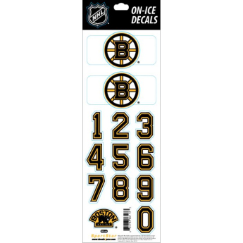 Boston Bruins samolepky na helmu Decals