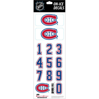 Montreal Canadiens samolepky na helmu Decals