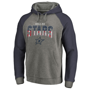 Dallas Stars pánska mikina s kapucňou grey Freedom Tri-Blend Raglan
