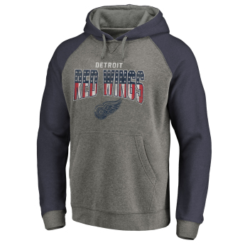Detroit Red Wings pánska mikina s kapucňou grey Freedom Tri-Blend Raglan
