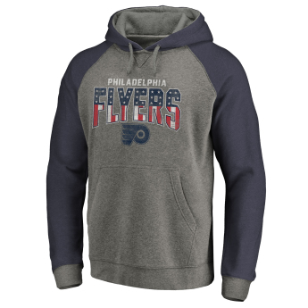 Philadelphia Flyers pánska mikina s kapucňou grey Freedom Tri-Blend Raglan