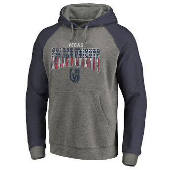 Vegas Golden Knights pánska mikina s kapucňou grey Freedom Tri-Blend Raglan