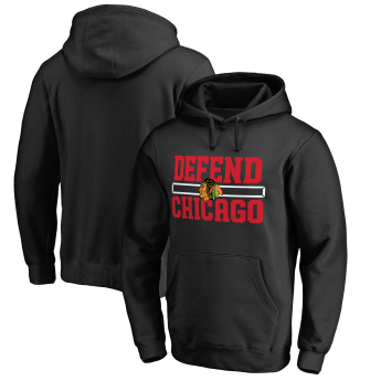 Chicago Blackhawks pánska mikina s kapucňou black Hometown Collection Defend