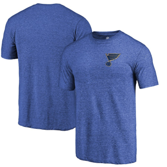 St. Louis Blues pánske tričko blue Primary Logo Left Chest Distressed Tri-Blend