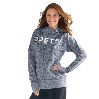 Winnipeg Jets dámska mikina grey Reciever Full-Zip Hoodie