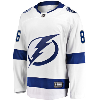 Tampa Bay Lightning hokejový dres white #86 Nikita Kucherov Breakaway Alternate Jersey