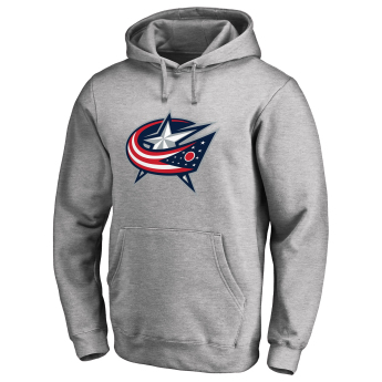 Columbus Blue Jackets pánska mikina s kapucňou grey Fanatics Branded Primary Logo