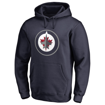Winnipeg Jets pánska mikina s kapucňou navy Fanatics Branded Primary Logo