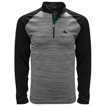 San Jose Sharks pánska mikina grey Vandal Quarter Zip Midlayer