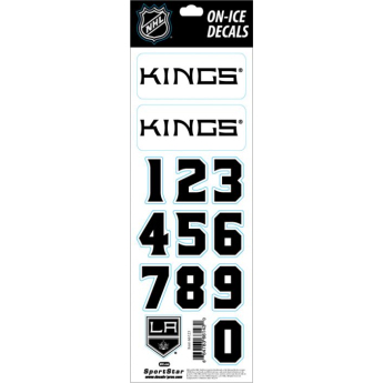 Los Angeles Kings samolepky na helmu Decals