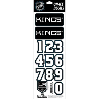 Los Angeles Kings samolepky na helmu Decals Black