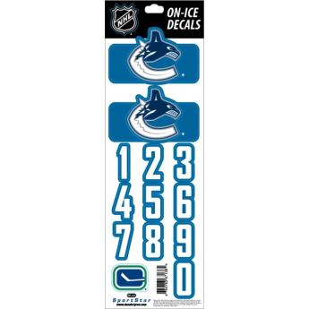 Vancouver Canucks samolepky na helmu Decals Royal