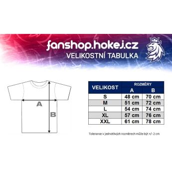 Hokejové reprezentácie pánske tričko navy Czech Ice Hockey logo lion