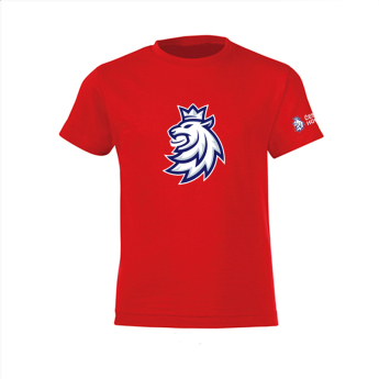 Hokejové reprezentácie detské tričko red Czech Ice Hockey logo lion