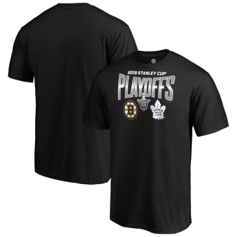 NHL produkty pánske tričko Boston Bruins vs. Toronto Maple Leafs 2019 Stanley Cup Playoffs Matchup Checking The Boards