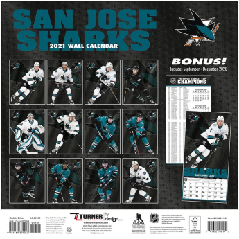 San Jose Sharks kalendár 2021