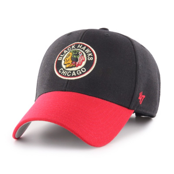 Chicago Blackhawks čiapka baseballová šiltovka 47 MVP Vintage black red